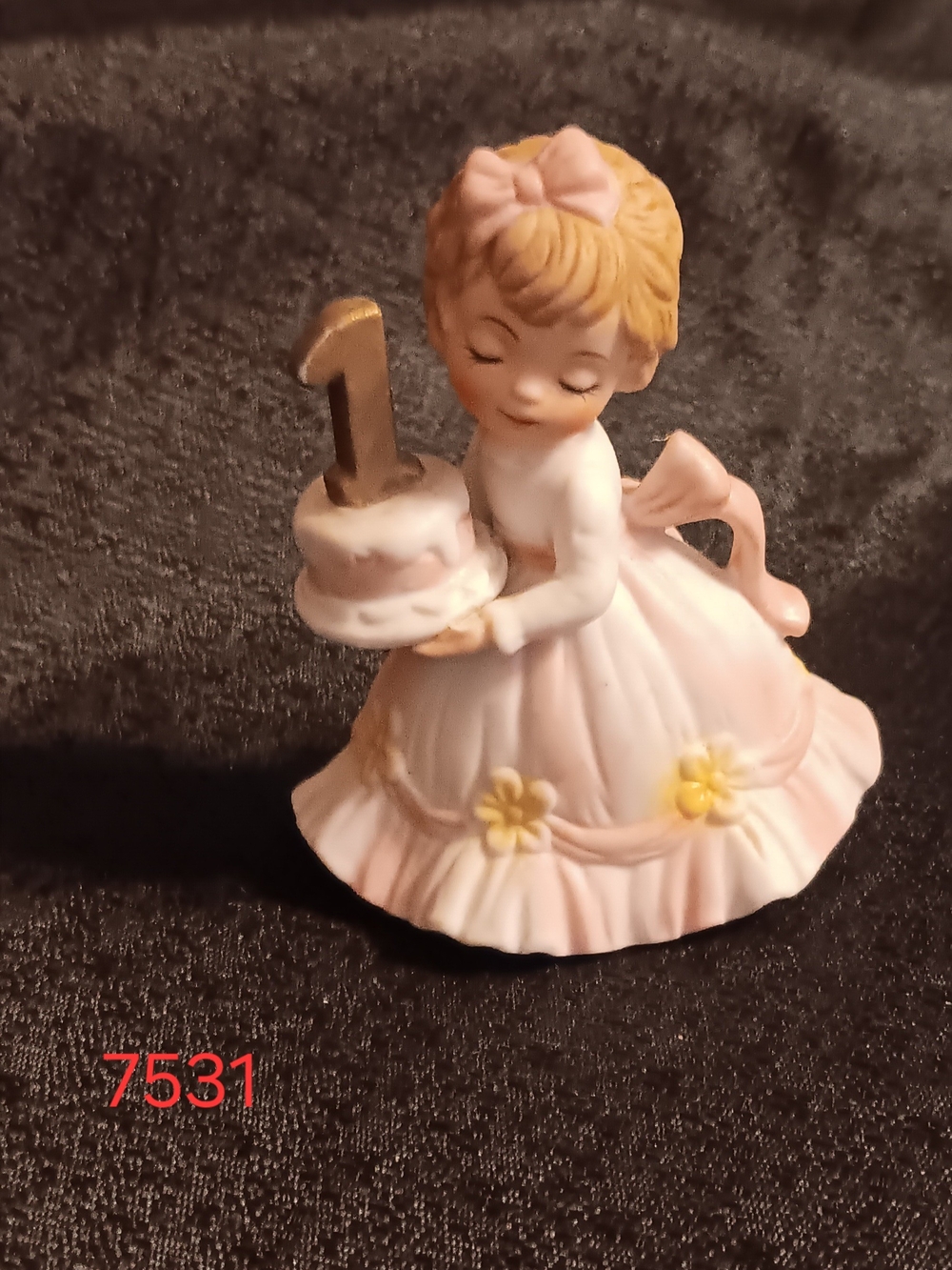 Lefton Girls 1st Birthday Figurine